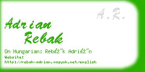 adrian rebak business card